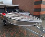 Alluminium visboot Qwest B421 met 8 PK Tohatsu en trailer, Watersport en Boten, Vis- en Consoleboten, Ophalen, Tot 10 pk, Aluminium