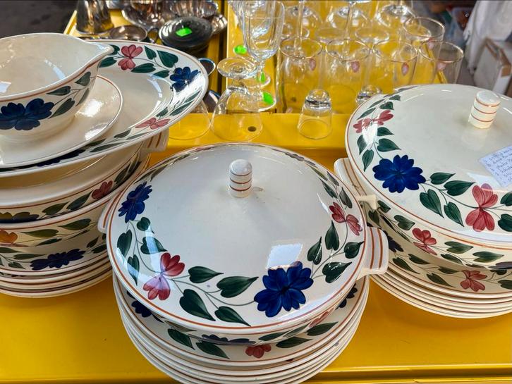 Boerenbont Servies Maastricht - Compleet!, Antiek en Kunst, Antiek | Servies compleet, Ophalen