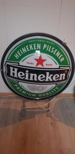 Heineken lichtbak verlichting lamp bord gevel, Verzamelen, Biermerken, Ophalen, Zo goed als nieuw, Reclamebord, Plaat of Schild