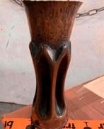 Vaas grote brons bronzen kogel huls vaas plus min 30 cm., Huis en Inrichting, Woonaccessoires | Vazen, Ophalen of Verzenden