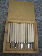 Kleine houtsnijwerk beiteltjes. Setje 11 stuks, Verzenden, Gebruikt, Gereedschap of Toebehoren