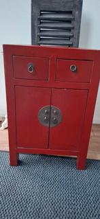 Chinees kastje, rood, Huis en Inrichting, Kasten | Dressoirs, Ophalen, Minder dan 50 cm, Gebruikt, Chinees