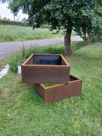 Cortenstaal plantenbak bloembak 150x100, Tuin en Terras, Bloembakken en Plantenbakken, Ophalen, Zo goed als nieuw, Metaal, 100 cm of meer