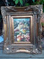 Schilderij "Schilderproef Stilleven" Olieverf/Paneel/Lijst, Antiek en Kunst, Ophalen of Verzenden