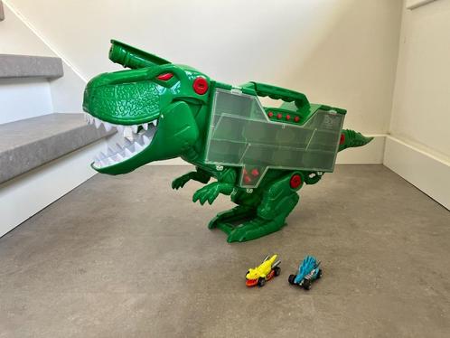 Teamsterz Dino racebaan / autokoffer met geluid, Kinderen en Baby's, Speelgoed | Speelgoedvoertuigen, Zo goed als nieuw, Ophalen of Verzenden
