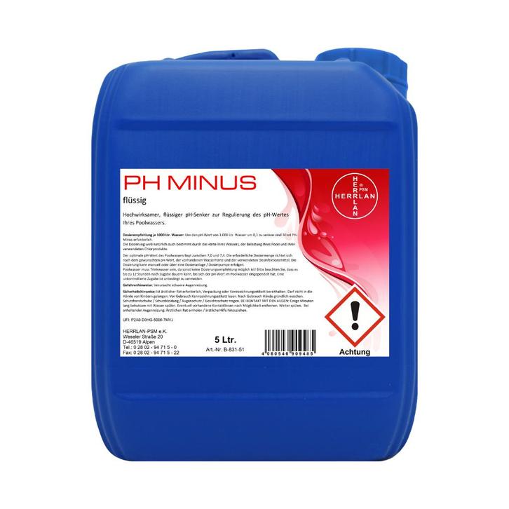 K&R Ventures pH Minus 5 liter, Tuin en Terras, Zwembad-toebehoren, Nieuw, Reinigingsmiddel, Ophalen of Verzenden