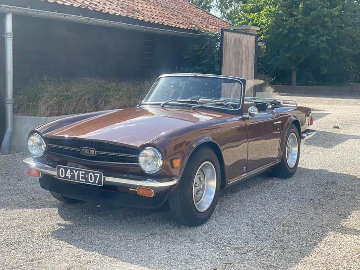 Triumph TR6 2.5 1976 Russet Brown, Auto's, Triumph, Particulier, TR6, Benzine, Cabriolet, Handgeschakeld, Geïmporteerd, Bruin