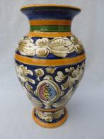 Aardewerk hand beschilderde vaas – Italië  – 20e eeuw, Antiek en Kunst, Ophalen of Verzenden