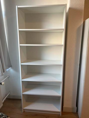 Billie boekenkast wit 202x80x39