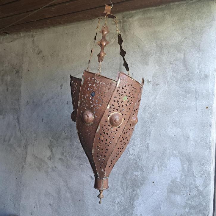 Brocante metalen hanglantaarn lantaarn lamp Marrakesh Etage3, Huis en Inrichting, Woonaccessoires | Overige, Gebruikt, Ophalen of Verzenden