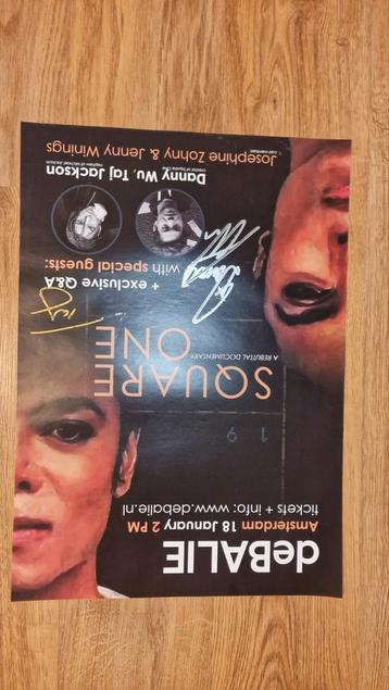 Square One Poster Taj Jackson handtekening Michael.docu film beschikbaar voor biedingen