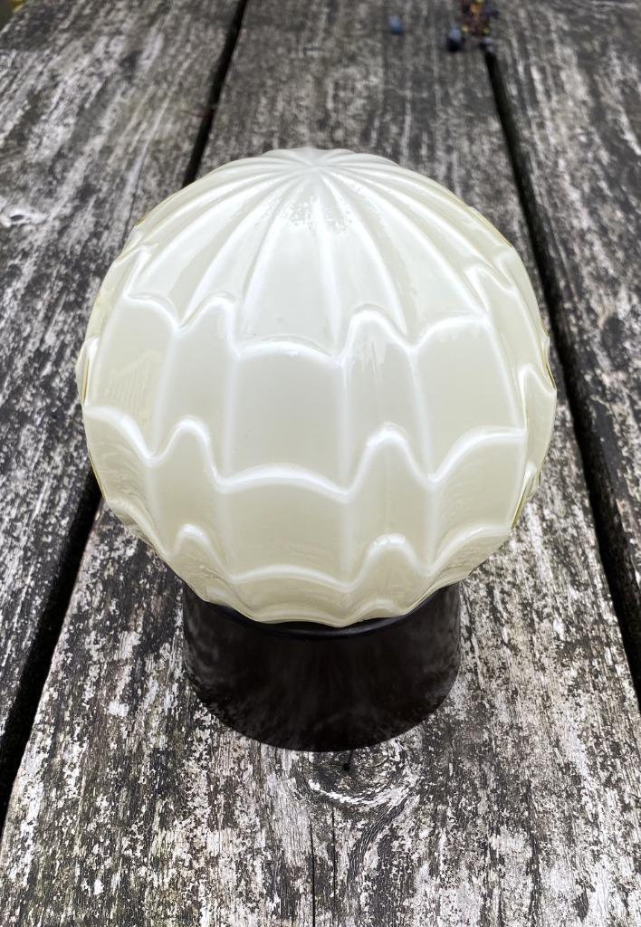 Leuke Thabur Lamp ( vintage retro art deco mid century ), Huis en Inrichting, Lampen | Plafondlampen, Gebruikt, Glas, Overige materialen