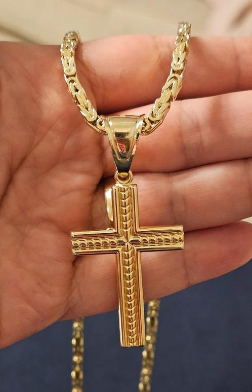 💎💎Goud 14k kruis hanger 💎💎, Sieraden, Tassen en Uiterlijk, Kettinghangers, Nieuw, Overige materialen, Goud, Overige voorstellingen