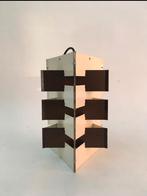 Vintage metalen lamp Anvia J Hoogervorst hanglamp metaal, Gebruikt, Mid century modern dutch design, ., Ophalen of Verzenden