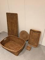 Birma rotan, dienblad mand tafel decoratie onderzetter., Ophalen, Gebruikt, Mand, Riet