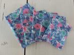 Prachtige scraps blauw/roze - Liberty?, Ophalen of Verzenden, Nieuw, Blauw, Katoen
