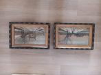 2 Winterse Tafereeltjes AC Dolsman, Art Deco Lijsten, Antiek en Kunst, Ophalen of Verzenden