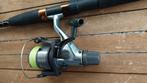 Spinhengel met molen te koop, Watersport en Boten, Hengelsport | Algemeen, Ophalen of Verzenden, Complete hengel