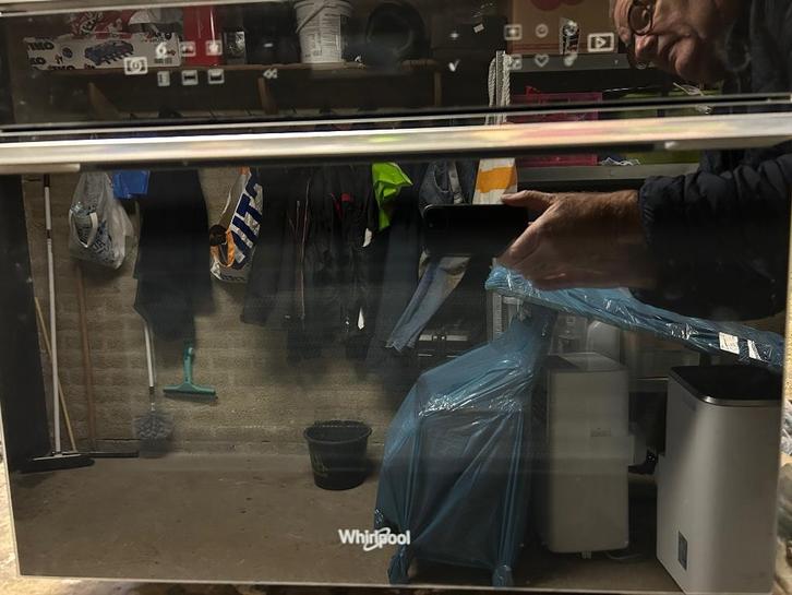 Whirlpool Combimagnetron €200 zo goed als nieuw, Witgoed en Apparatuur, Magnetrons, Zo goed als nieuw, Inbouw, Combimagnetron