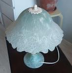 Vintage Melkglazen Tafellamp, Huis en Inrichting, Lampen | Tafellampen, Ophalen, Gebruikt, Vintage, Glas