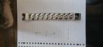 Rvs Cuban link heren armband, Sieraden, Tassen en Uiterlijk, Armbanden, Ophalen of Verzenden, Zo goed als nieuw, Zilver, Staal