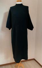 Vintage ribbel jurk - Maat 44, Zwart, Maat 42/44 (L), Ophalen of Verzenden, Zo goed als nieuw