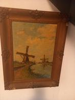 Antiek schilderij van Hendrik Schaap uit 1909, Antiek en Kunst, Kunst | Schilderijen | Klassiek, Verzenden