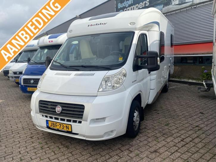 Hobby Limited Edition 650 ESC met enkele bedden en Airco, Caravans en Kamperen, Campers, Bedrijf, tot en met 3, Half-integraal