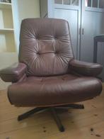 Mid Century lounge chair draai fauteuil, Huis en Inrichting, Fauteuils, Ophalen, Gebruikt, Minder dan 75 cm, Mid century seventies