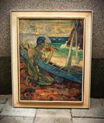 ARME VISSER GAUGUIN VINTAGE LIJST RETRO LAMP, Ophalen, Minder dan 50 cm, Overige typen, Minder dan 50 cm