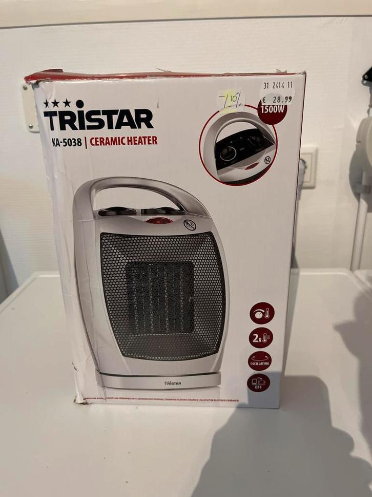 Keramische Kachel 1500W - Timer & Oscillatie, Huis en Inrichting, Kachels, Nieuw, Vrijstaand, Kolomkachel, Elektrisch, Ophalen of Verzenden