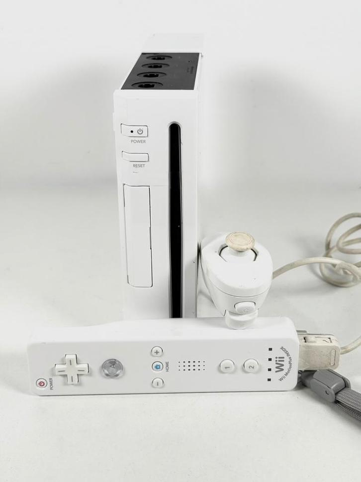 Nintendo Wii - Wit - Incl. Originele MotionPlus Controller, Spelcomputers en Games, Spelcomputers | Nintendo Wii, Gebruikt, Met 1 controller