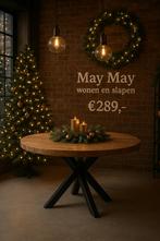 Eettafel rond 150cm met spinpoot Direct/leverbaar E-7049, Huis en Inrichting, Ophalen, Rond, Nieuw, Mwonenenslapen@ziggo.nl