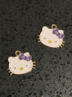 Hello kitty bedels emaille paars, 4 bedels of meer, Ophalen of Verzenden