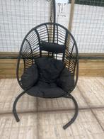 Zwart hang eistoel met Metalen Frame, Ophalen