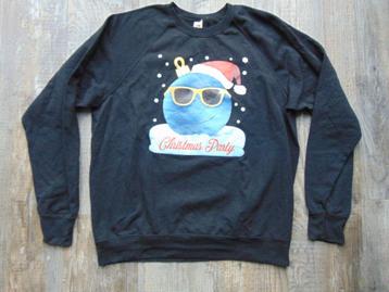 Sweater trui zwart Kersttrui maat L kerstbal  beschikbaar voor biedingen
