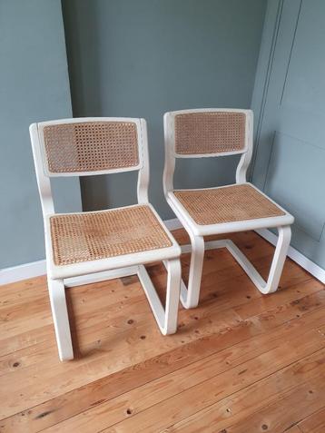 Set Van 2 Lübke Sledestoelen – Cane / Webbing beschikbaar voor biedingen