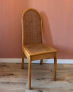 Rotan stoel / eetkamerstoel / leeshoekje / babykamer, Ophalen, Bruin, Vintage rotan riet, Riet of Rotan