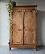 Antieke brocante Biedermeier meidenkast vintage linnenkast, Ophalen of Verzenden