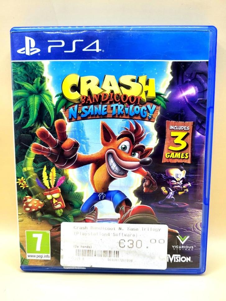 Crash Bandicoot: N-Sane Trilogy - PS4, Spelcomputers en Games, Games | Sony PlayStation 4, Zo goed als nieuw, Avontuur en Actie