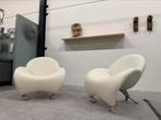 (1) Nieuw Leolux Papageno Fauteuils leer wit design stoel, Huis en Inrichting, Fauteuils, Leolux, Nieuw, Ophalen of Verzenden