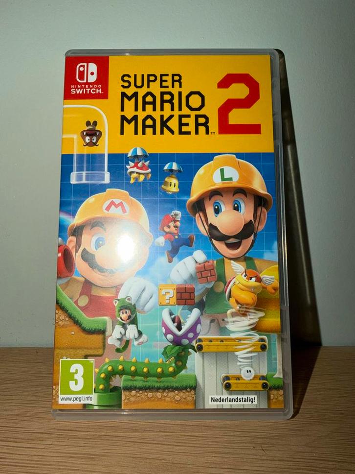 Super Mario Maker 2 - Nintendo Switch, Spelcomputers en Games, Games | Nintendo Switch, Nieuw, Platform, 1 speler, Vanaf 3 jaar