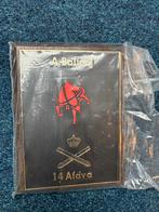 14 Afdeling Veldartillerie Plaquette, Ophalen, Landmacht, Nederland, Embleem of Badge