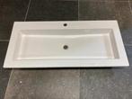 Witte Wastafel Kunststof 100 x 46 cm, Ophalen, Zo goed als nieuw, Wastafel