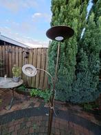 Vintage vloerlamp met leeslamp, Huis en Inrichting, Gebruikt, Vintage, Ophalen of Verzenden, Metaal