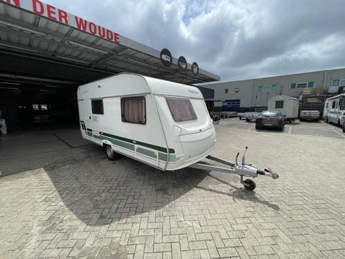 Chateau Caratt 430 Fransbed zit voortent, Caravans en Kamperen, Caravans, Bedrijf, 750 - 1000 kg, Rondzit, Chateau, Frans bed