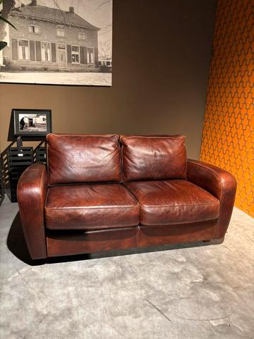 Zo goed als Nieuw Orginele Bull leather Baxter Bank beschikbaar voor biedingen