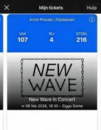 4x New Wave Kaartjes - Ziggo Dome, Drie personen of meer, Levenslied