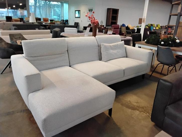 Montel hoekbank; 'diepe' zit. Afm 280 x 170 cm. Voor 350=., Huis en Inrichting, Banken | Bankstellen, Zo goed als nieuw, Vierpersoons of meer