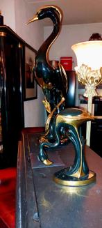 Hollywood Regency Keramiek Vogels - Zwart & Goud, Ophalen, Zo goed als nieuw, Dier
